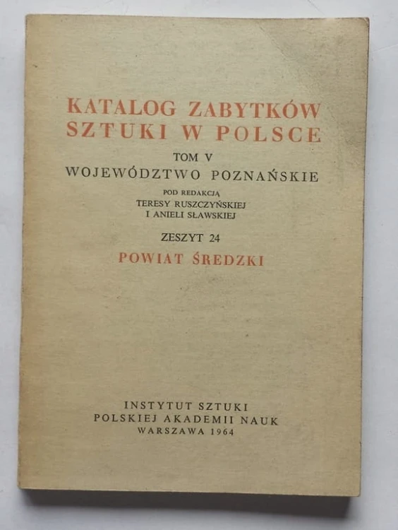 STARA KSIĄŻKA KATALOG ZABYTKÓW SZTUKI W POSLCE '64
