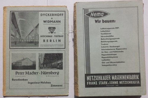 STARA KSIĄŻKA NIEMIECKA BAUBEHORDEN 1942