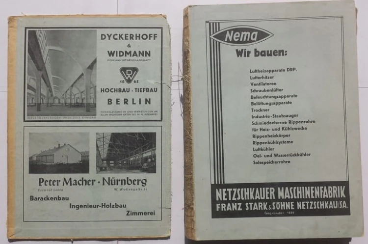 STARA KSIĄŻKA NIEMIECKA BAUBEHORDEN 1942