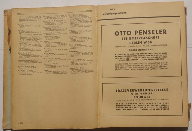 STARA KSIĄŻKA NIEMIECKA BAUBEHORDEN 1942