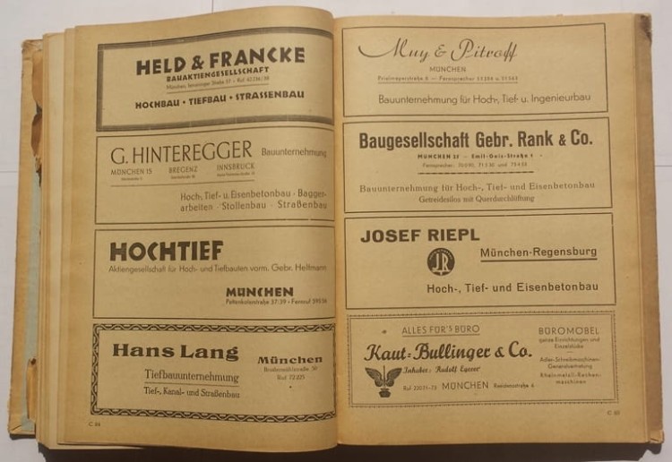 STARA KSIĄŻKA NIEMIECKA BAUBEHORDEN 1942