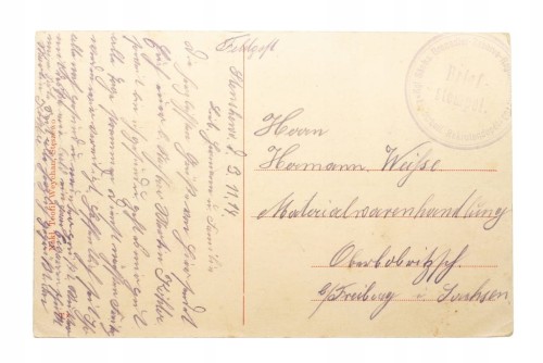 STĘSZEW (STĘSZEWO) - WIDOK PRZY KOŚCIELE 1914
