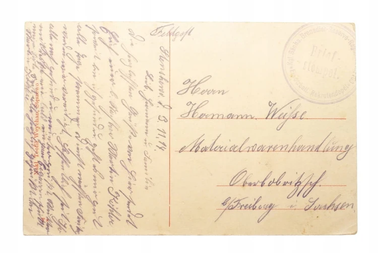 STĘSZEW (STĘSZEWO) - WIDOK PRZY KOŚCIELE 1914