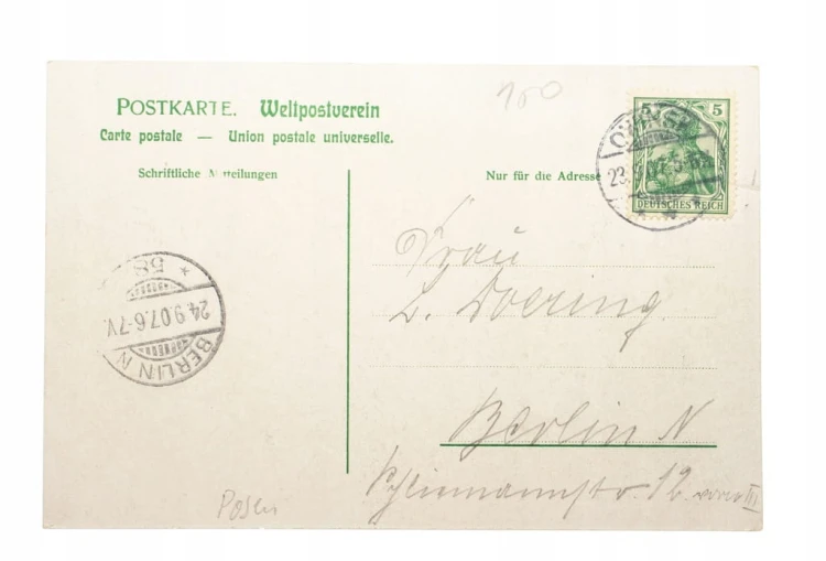 OWIŃSKA - PANORAMA, SZKOŁA, WARTA 1907