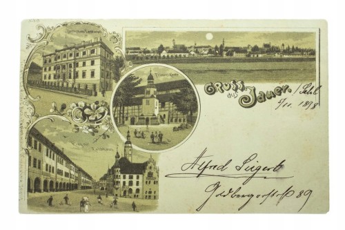 JAWOR - SĄD, RATUSZ, PANORAMA, KOŚCIÓŁ 1898
