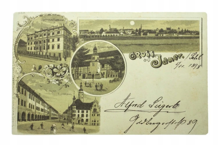 JAWOR - SĄD, RATUSZ, PANORAMA, KOŚCIÓŁ 1898
