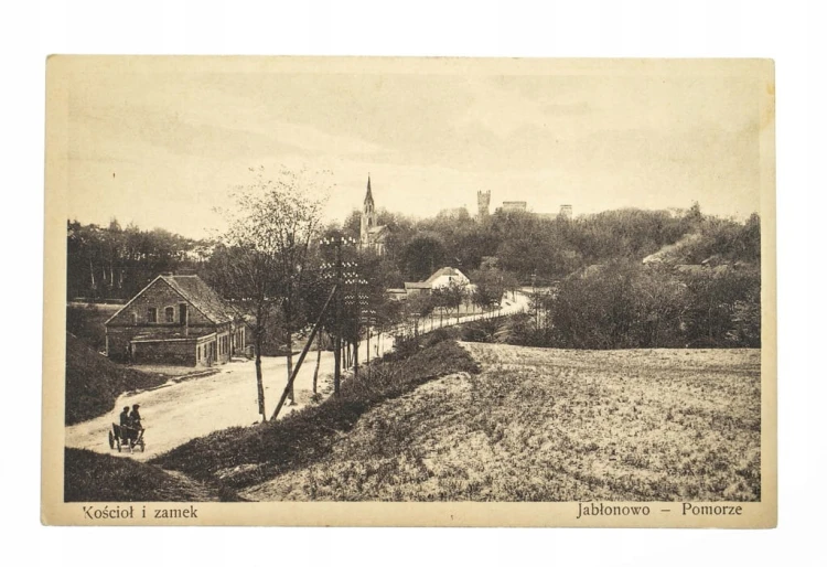 JABŁONOWO - KOŚCIÓŁ, ZAMEK, PANORAMA l. 20