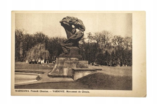 WARSZAWA - POMNIK CHOPINA 1936