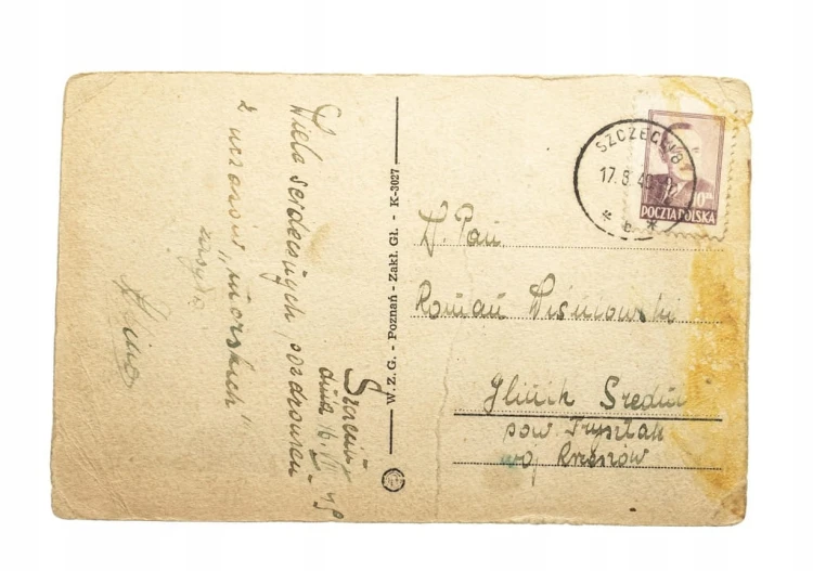 SZCZECIN - PORT, WIDOK Z WAŁÓW CHROBREGO 1949
