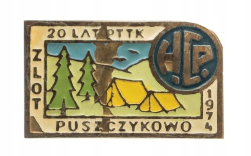 ODZNAKA 20 LAT PTTK HCP PUSZCZYKOWO 1974