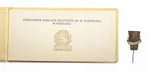 ODZNAKA ZASŁUŻONY PRACOWNIK ZAKŁ. GRAF. POZNAŃ LEG
