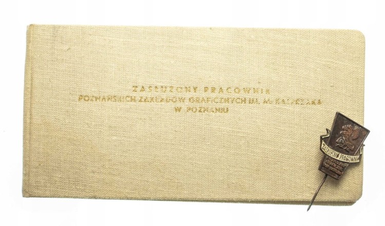 ODZNAKA ZASŁUŻONY PRACOWNIK ZAKŁ. GRAF. POZNAŃ LEG