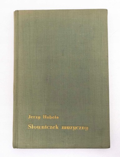 STARA KSIĄŻKA SŁOWNICZEK MUZYCZNY 1956