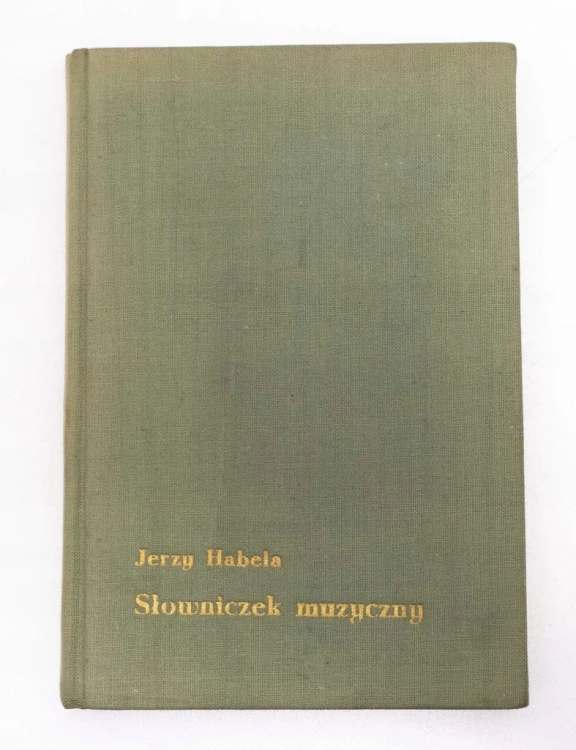 STARA KSIĄŻKA SŁOWNICZEK MUZYCZNY 1956
