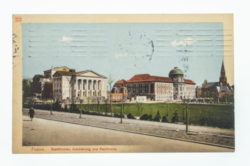 POZNAŃ - TEATR, URZĄD OSIEDLEŃCZY 1910