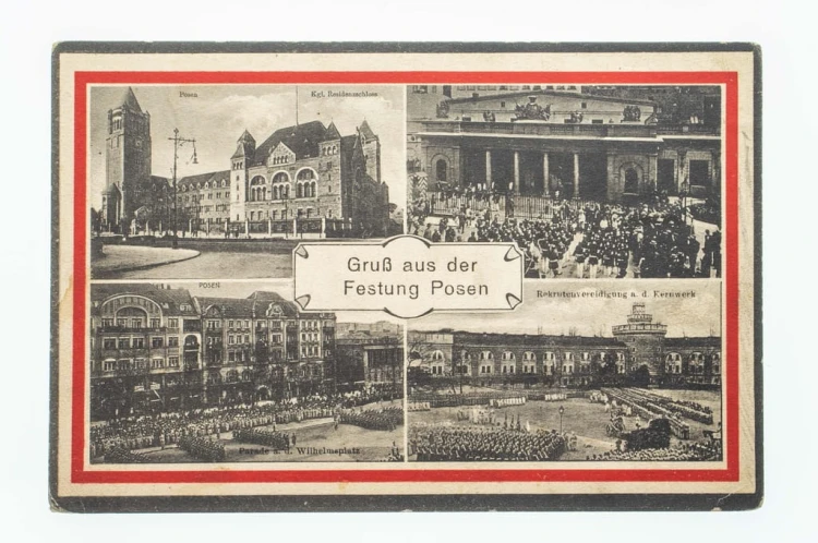 POZNAŃ - ZAMEK, RYNEK, DEFILADA 1915