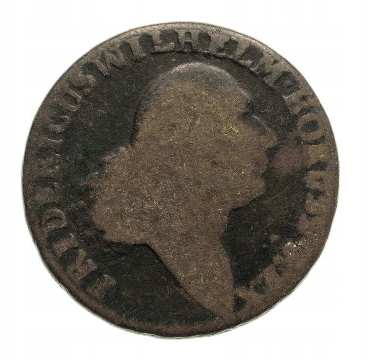 Fryderyk Wilhelm II 1786-97,Trojak, 1797/B WROCŁAW