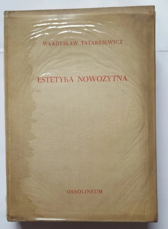 STARA KSIĄŻKA ESTETYKA NOWOŻYTNA 1967