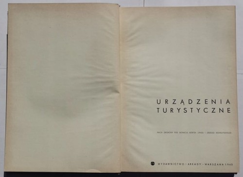 STARA KSIĄŻKA URZĄDZENIA TURYSTYCZNE 1963