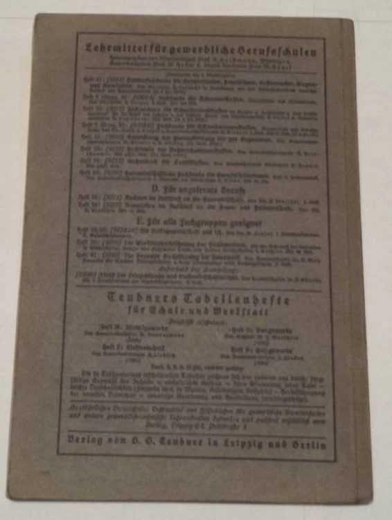 STARA KSIĄŻKA RECHENBUCH FUR MASCHINENBAUER