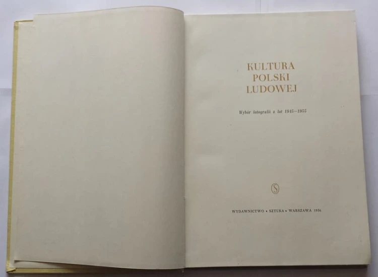 STARA KSIĄŻKA ALBUM KULTURA POLSKI LUDOWEJ 1956