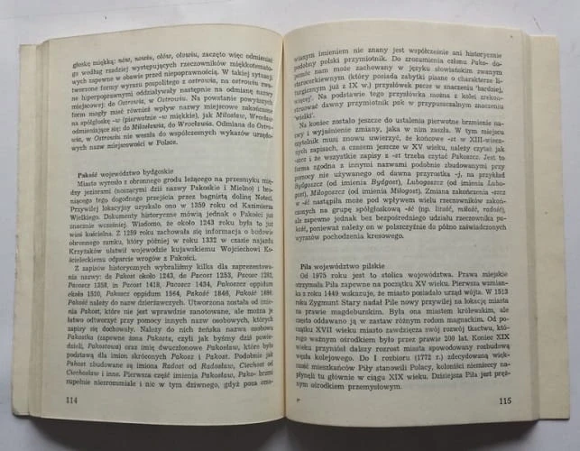 STARA KSIĄŻKA NAZWY MIAST WIELKOPOLSKI 1987