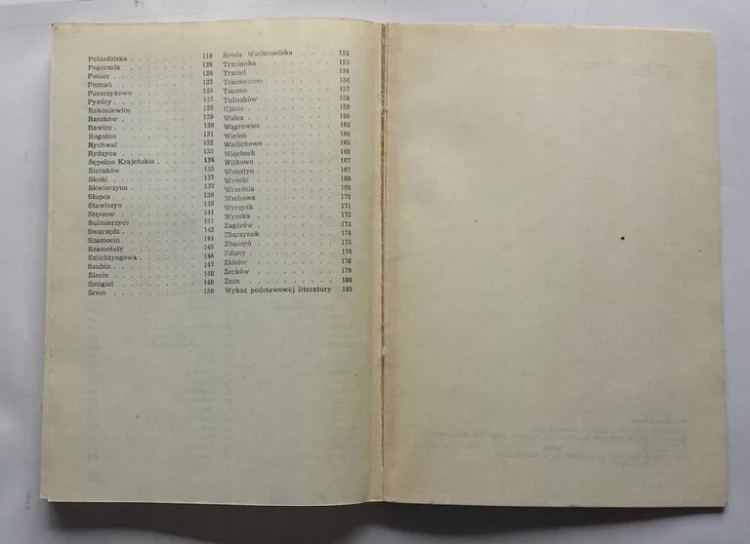 STARA KSIĄŻKA NAZWY MIAST WIELKOPOLSKI 1987
