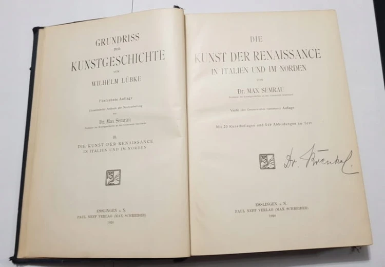 STARA KSIĄŻKA LUBKE-SEMRAU KUNST DER RENAISSANCE