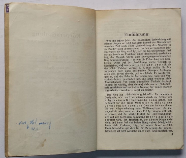 STARA KSIĄŻKA TRENING CIAŁA KORPERSCHULUNG 1929