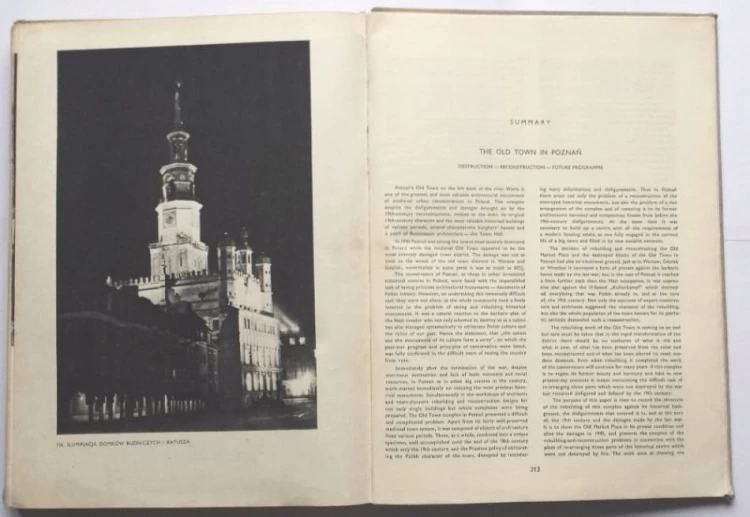 STARA KSIĄŻKA STARE MIASTO W POZNANIU 1971