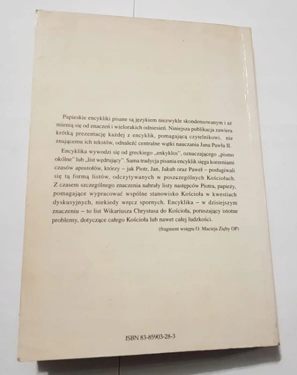 STARA KSIĄŻKA ENCYKLIKI JANA PAWŁA II 1996 TOM II