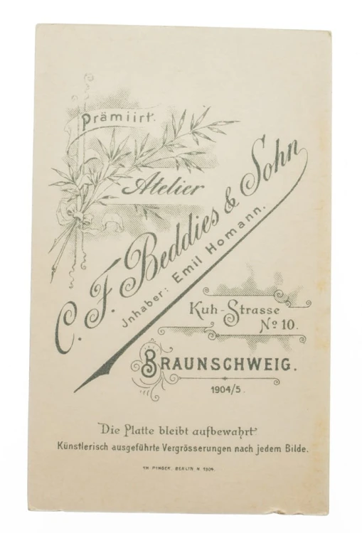 MĄŻ Z ŻONĄ - ATELIER BRUNSZWIK 1904