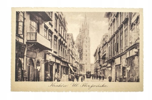 KRAKÓW - UL. FLORJAŃSKA, TRAMWAJ 1923