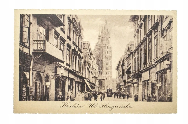 KRAKÓW - UL. FLORJAŃSKA, TRAMWAJ 1923