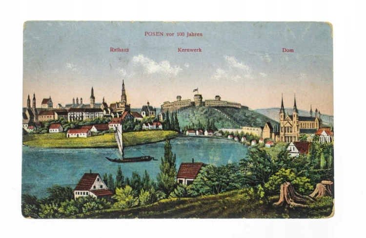 POZNAŃ - 1000 LAT TEMU, ZAMEK, PANORAMA pocz. XXw.