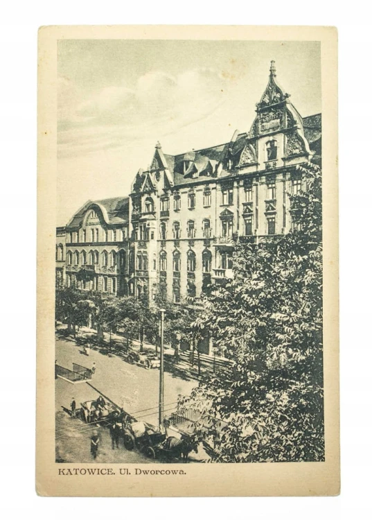 KATOWICE - ULICA DWORCOWA, KAMIENICA pocz. XX w.