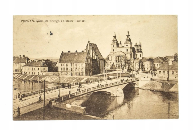 POZNAŃ - MOST CHROBREGO, OSTRÓW TUMSKI pocz. XX w.