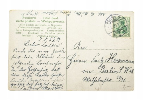 POZNAŃ - OGRÓD BOTANICZNY 1907