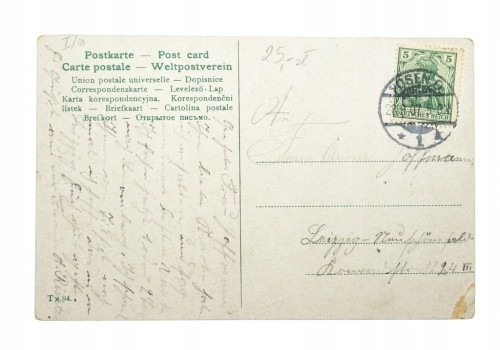 POZNAŃ - POCZTA GŁÓWNA 1907