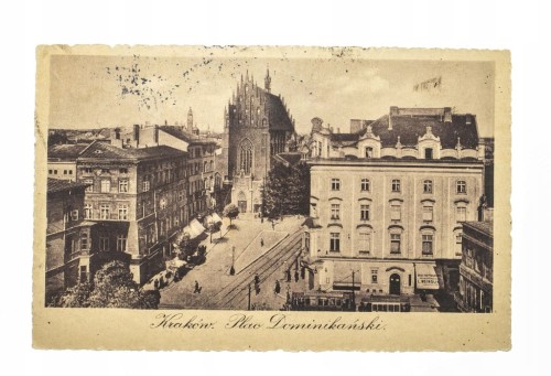KRAKÓW - PLAC DOMINIKAŃSKI 1923