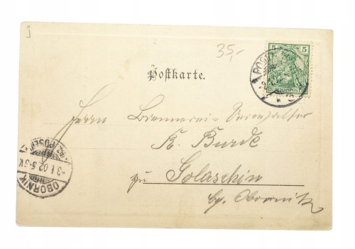POZNAŃ - POMNIK WILHELMA I 1902