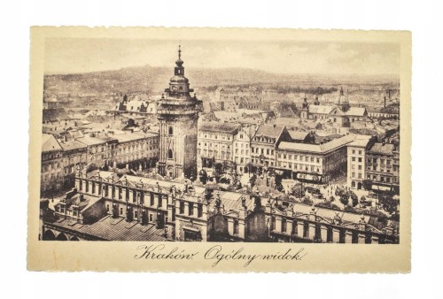 KRAKÓW - OGÓLNY WIDOK, MIASTO, PANORAMA 1923