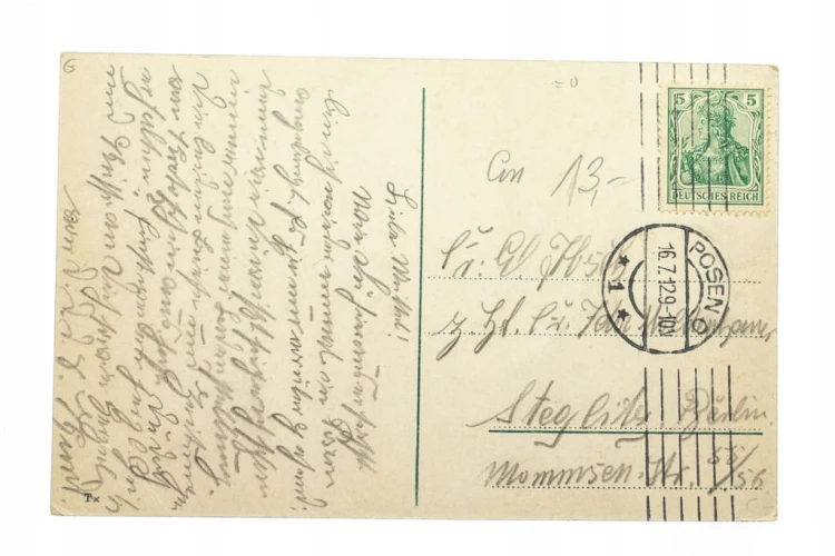 POZNAŃ - ZAMEK CESARSKI, ŚW. MARCIN 1912