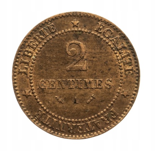 FRANCJA 2 CENTIMES 1883 rok st.1