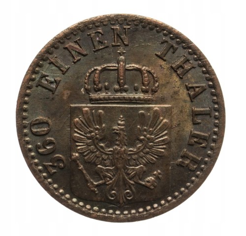 Wilhelm I 1861-88, 1 pfenning 1866 A st.1