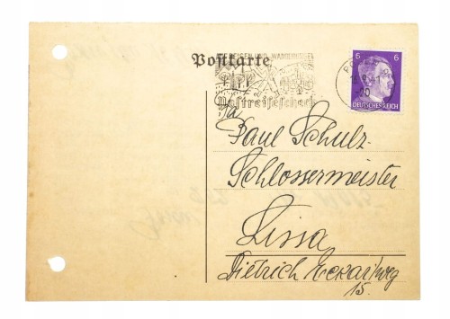 POZNAŃ - STEMPEL AUF REISEN UND WANDERUNGEN 1941
