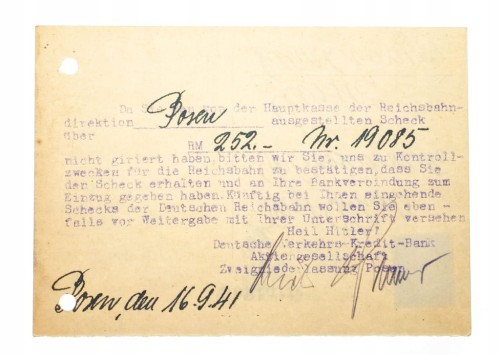 POZNAŃ - STEMPEL AUF REISEN UND WANDERUNGEN 1941
