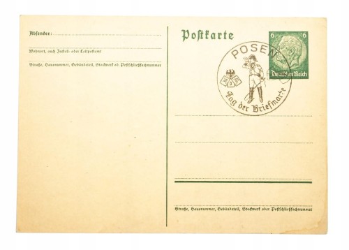 POZNAŃ - STOW. FILATELISTYCZNE BRIEFMARKE 1940