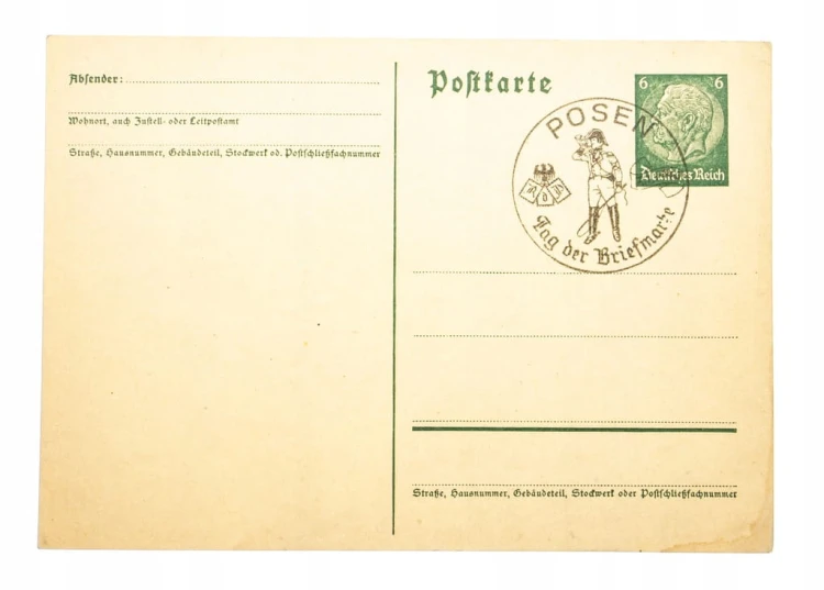 POZNAŃ - STOW. FILATELISTYCZNE BRIEFMARKE 1940