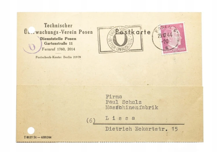 POZNAŃ - TECHNISCHER UBERWACHUNGS VEREIN 1944